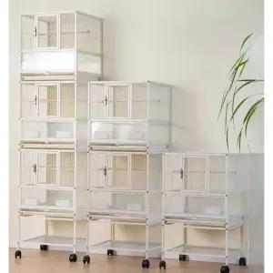 이동식 대형 새장 케이지 사육장 앵무새 조류 놀이터