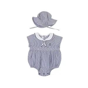 [롯데백화점]아가방 리오시어서커ST바디수트(모자)(NAVY) 01T327901