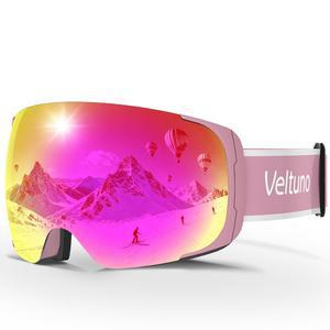 남성용 벨투노 스키 고글 성인 및 청소년용, OTG 스노보드 고글 안티 포그, 스노우 고글 자외선 차단 와이드 비전