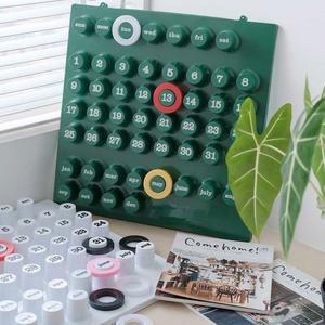 벽걸이 링어데이트 달력 화이트 레트로 캘린더 장식 만년