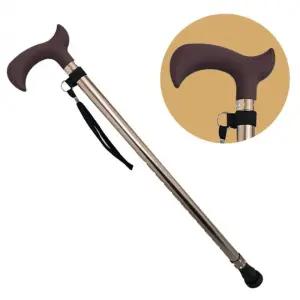 초경량 보행용 일자형 지팡이 높이 조절 등산스틱 보조 등산용 2단