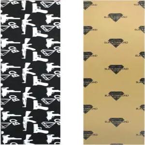 블랙 다이아몬드 스케이트보드 그립 테이프 1장 총 무기