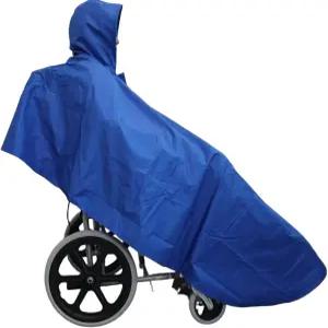 휠체어 레인 폰초 유니버설 방수 전신 커버 방풍 및 후드가 있는 재사용 가능한