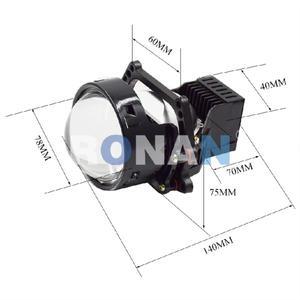 RONAN 3.0 인치 45W Bi LED 헤드 라이트의 두 개의 반사 렌즈 2000LM 5500K Hella 3R G5 Lo 빔 업그레이드