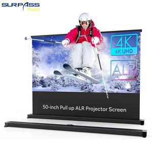 50 인치 휴대용 프로젝터 스크린 야외 캠핑 사무실 거치대 스탠드 시계 영화와 탁상