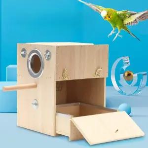 새집 앵무새 알통 모란 새장 산란통 둥지 코뉴어 밀짚 은신처 번식상자