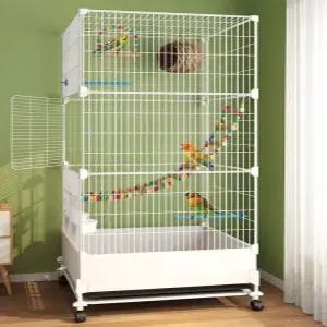 대형 새장 앵무새 스테인리스 아크릴 조류케이지 철제 버드하우스 펫케어 하우스