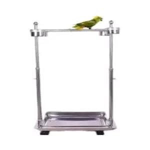 앵무새 놀이터 스테인레스 훈련 스탠드 사육장 횃대 폴대 잉꼬 모이통 이동장 키우기 새장 관리