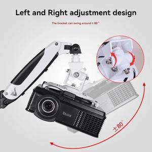 220v 전기 벽걸이 형 천장 공용 프로젝터 브래킷 Epson P에 적합한 공압 텔레스코픽 알루미늄 합금 소재