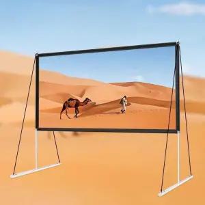 빔프로젝터스크린 고휘도 스크린막 고정 사무실 야외