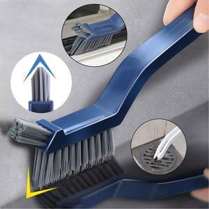 다용도 욕실 타일 바닥 틈새 청소 브러쉬 2 in 1 창문 홈 손 청소 도구 (가정용 모서리 및 주방용)