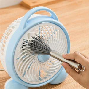 2개 다기능 청소 브러시 스틸 핸들 가정용 청소 브러시 홈 클리닝 도우미