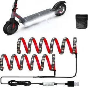 케이오롯 스쿠터 라이딩 전기 LED 스트립 라이트 야외용 5V 플래시 모드