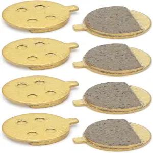 스쿠터 브레이크 패드 4쌍 전동 디스크 구리 기반 원형