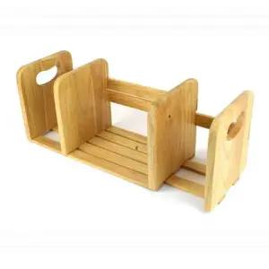 원목 책상 책꽂이 길이조절가능한 책정리 3단책선반