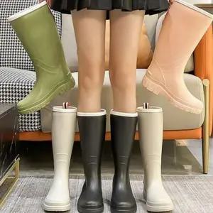 [라일리] Rly 여성 방지 장화 부츠 레인웨어 미끄럼 방수 긴