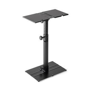 온스테이지 KS6150 컴팩트 MIDI/Synthesizer 유틸리티 스탠드소형 키보드 미니 신스 이펙트 프로세서 샘플러 태블릿 DJ 믹서 등 인체공학적 용량 35LB 조절 가능 블랙