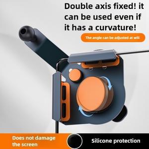 알루미늄 합금 자동차 휴대폰 거치대 브래킷 아크 스크린 범용 마운트용 조절 가능한 멀티 앵글 클래스프