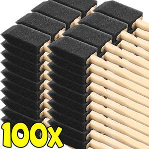 100/1pcs 자동차 에어컨 벤트 청소 브러시 자동 인테리어 공기 배출구 히 스크럽 스폰지 브러시 그릴 먼지 떨이 청소 도구