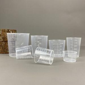 용기 투명 졸업 측정 컵 플라스틱 스케일 주전자 미니 혼합 주방 베이킹