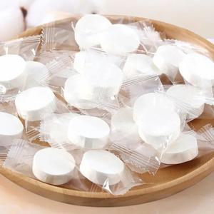 휴대용 일회용 얼굴 수건 세탁 부직포 압축 정제 캡슐 홈 섬유 목욕 가운