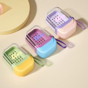 잠금 버클이있는 방수 도파민 비누 상자 플라스틱 밀봉 랙 씰링 다층 접시