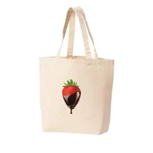 에코백 딸기 초코크림 디저트 초코랑 우리에게 단맛