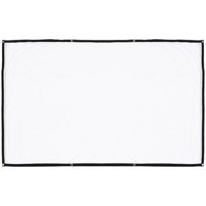 극장 비즈니스를위한 120 인치 휴대용 프로젝터 스크린 경량 천 스탠드 삼각대 야외 실내 후면 풀 다운