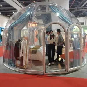 방갈로텐트 온실 야외 돔 (화이트 화이트 이글루 프레임