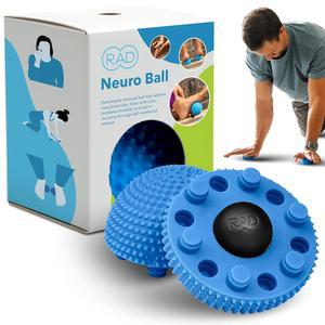 근육 완화를 위한 오리지널 뉴로볼 u2013 풋 롤러 텍스처 마사지 볼 핸즈 앤 페이스 스파이키 테라피 도구 RAD