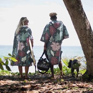 성인용 후드 목욕 타올 극세사 판초 비치 빠른 건조 가운 케이프