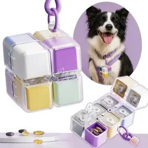 데 알약 정리함 8칸 과 약을 위한 완벽한 케이스 방수 상자 포켓 지갑을 작은 용기 다색