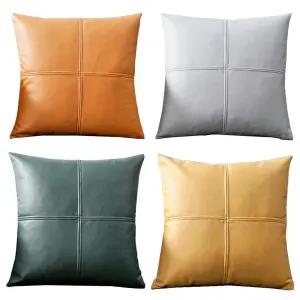 소파가죽쿠션 직사각 베개 베색 의자 북유럽쿠션