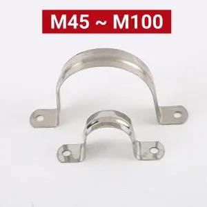 호환 304 스테인레스 스틸 U-클립 파이프 고정 클립 케이블 전선가리개 와이어 카드 말 안장 클램프 클립