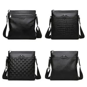 남성용 리얼 가죽 캐주얼 크로스백 66281