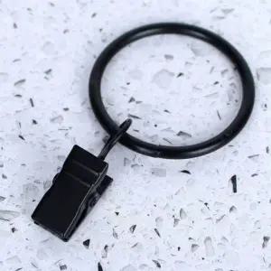 [알티피아]커튼고리 집게링 블랙 집게 링 커튼링 고리 커튼