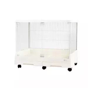 애완용토끼케 더블서랍 대형 사육장 하우스 화이트 R8 토끼 슬라이드 A