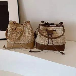 라탄 복조리 투웨이백 여자숄더백 토트백 여름가방Y