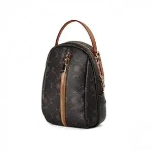 크로스 여성 학생 지퍼 핸드폰 미니 가방 다크Brown