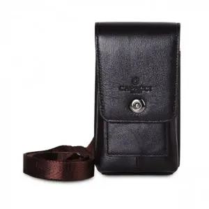 미니 크로스백 빈티지 가죽 가방 카드 다크Brown