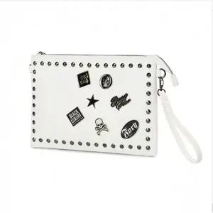 남성 캐주얼 포인트 클러치 가방 클러치백 아이보리