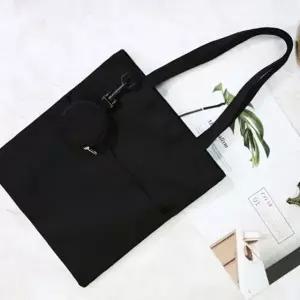 에코 숄더백 데일리 심플 파우치 가방 블랙