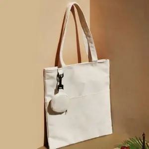 에코 숄더백 데일리 심플 파우치 가방 아이보리