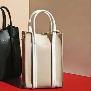 크로스백 학생 토트 핸드폰 미니 가방 베이지