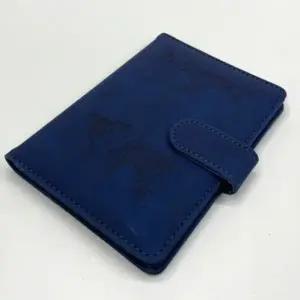 ( )자석형 RFID차단 여권 지갑 케이스 블루