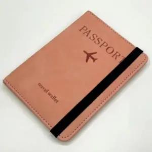 ( )밴드형 RFID차단 여권 지갑 케이스 핑크