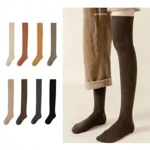 무릎 위 롱양말 바지 속 레그토시 겨울방한양말 롱삭스