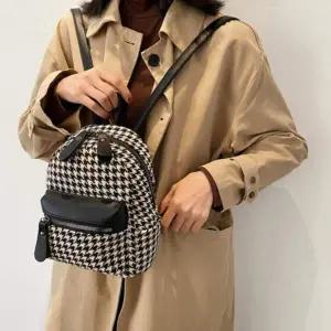 미니백팩 체크가방 미니 하운드체크 백팩