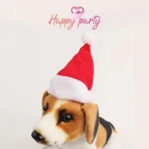 ( )해피파티 펫 이벤트 강아지 크리스마스 산타모자