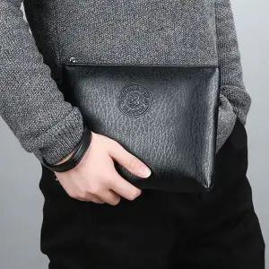 남자 패션 클러치 지갑 캐주얼 파우치백 검정 가방 메이크업파우치